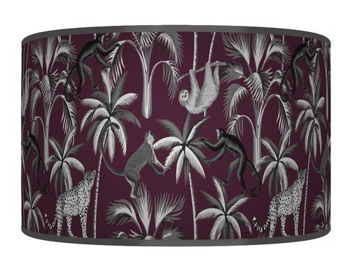 Tropical jungle animals purple - jungle,
