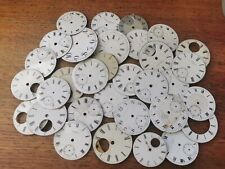 Job Lot of Vintage Pocket Watch Dials, Mostly Ceramic, Watchmaker Parts #M234