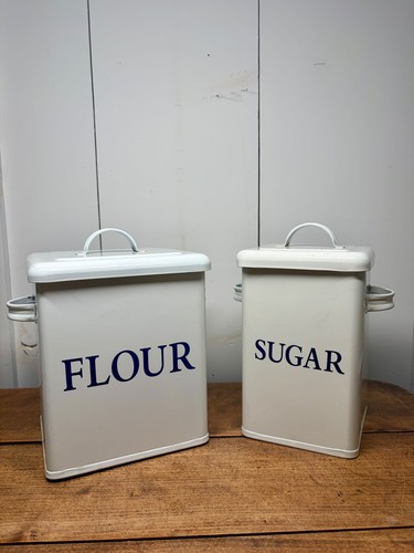 White enamel flour sugar - white,