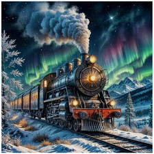 Printed Cross Stitch Kit 14 ct