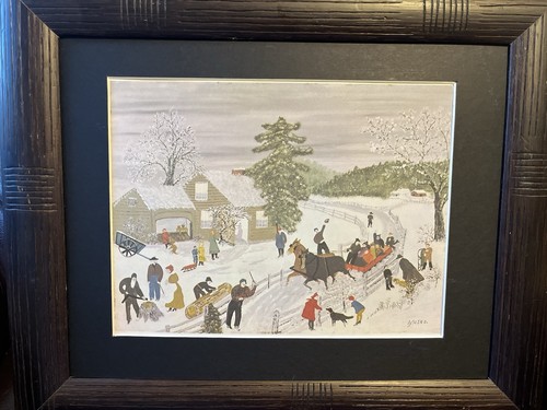 Grandma moses print joy ride - grandma,
