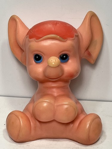 Vintage elephant squeak toy - vintage,