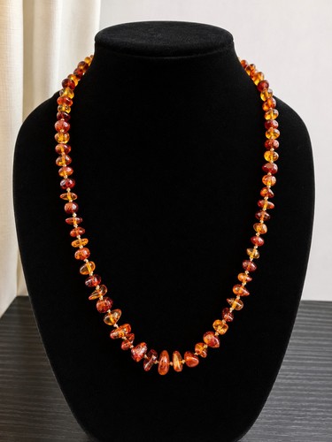 Vintage baltic amber chip bead - vintage,
