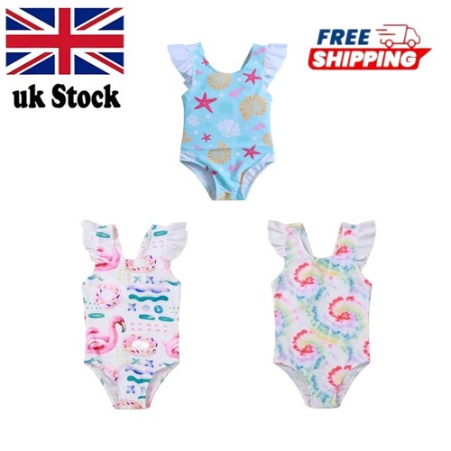 Baby girls ruffle swimming - baby,