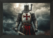 Crusader Knight Framed Wall