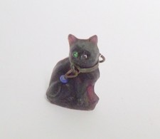 Antique CZECH Glass CRACKERJACK Cracker Jack Charm Cat