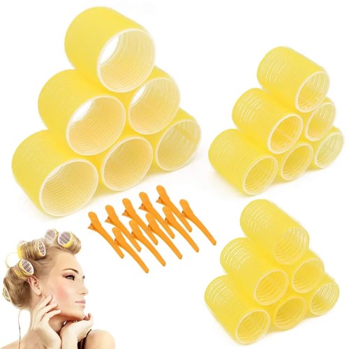 Large hair rollers clips self - hair,