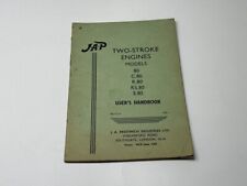 JAP Two-Stroke Engines Models 80 C80 R80 RS80 S80 User's Handbook 1974?