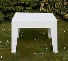 Garden Plastic Coffee Table Sun Lounger Deck Chair Bistro Outdoor Side Table 