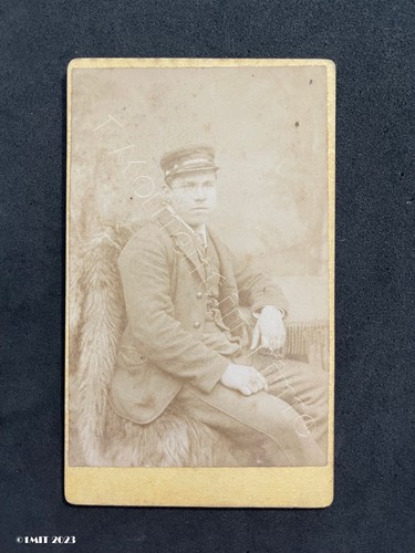 Cdv man uniform railway - cdv,