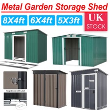Metal Garden Shed 6 X 4, 8 X 4, 8 X 6, 10 X 8 Garden Storage WITH FREE BASE New