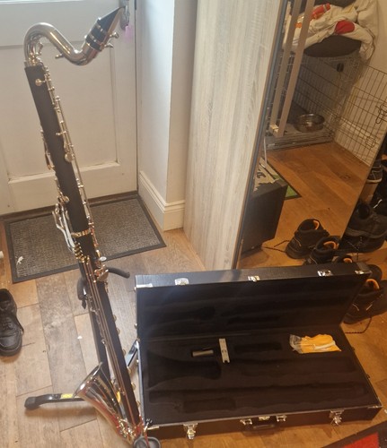 Wooden bass clarinet low - bass, c