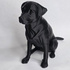 black Labrador 10 cm dog model