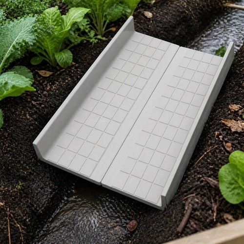 Concrete channel for garden - concrete,
