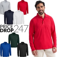 Mens Long Sleeve Polo Shirt