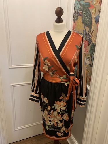 Zara wrap midi dress - wrap,