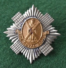 The Royal Scots (The Royal Regiment) Piper's Glengarry badge
