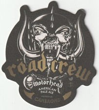 BEER MAT - CAMERONS BREWERY - MOTORHEAD ROAD CREW PALE - (Cat 215) - (2018)