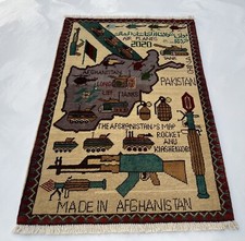 Ethnic rug Afghan War Art rug