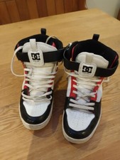 Vintage DC Shoes Rob Dyrdek Men's Shoes Size 6.5 White, Red, Black Leather Upper