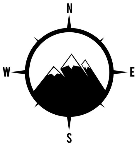 Compass vinyl stickers - compass,
