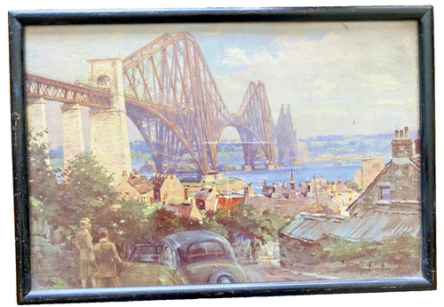 Forth railway bridge vintage - forth,