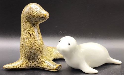 Vintage ceramic seal - vintage, figurines