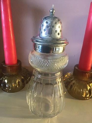 Vintage sugar sifter silver - sifter,