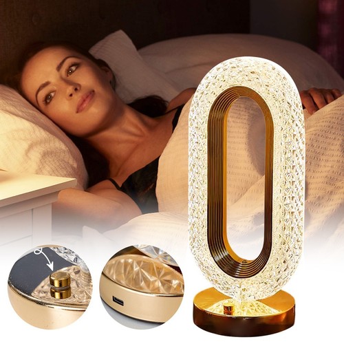 Modern oval led table - modern, lamp