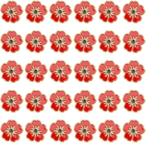 Pcs poppy flower brooch - pcs,
