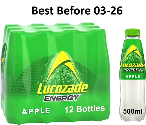 12x500ml lucozade energy apple - energy,