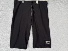 Speedo Swim Shorts Mens 28 Black Endurance+ Jammer Training Swimwear Racing READ