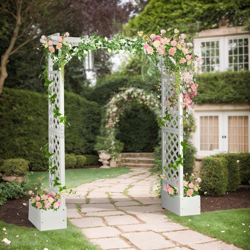 Wooden garden arbor outdoor - arbor,