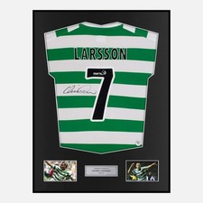 Framed Henrik Larsson Signed