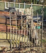 Antique Wrought Iron Gate And Railings Removed From A 1920's Property 