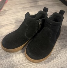 UGG Kids Black Suede Boots