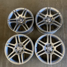 4 X SET MERCEDES C CLASS W204 AMG 17” ALLOY WHEELS STAGGERED 7.5J 8.5J ET 47 58