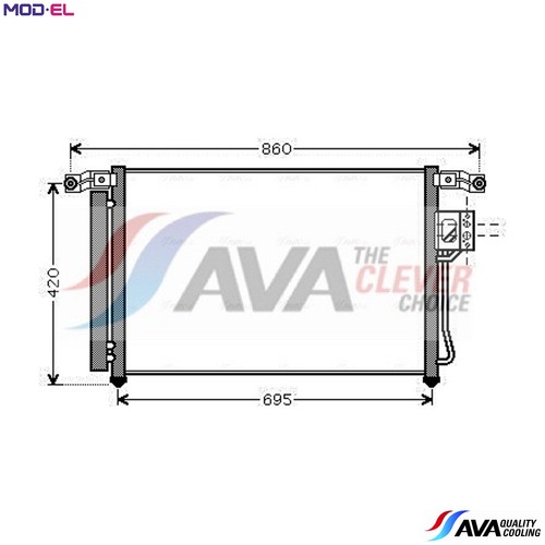 Condenser air conditioning - condenser,