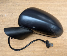 VAUXHALL CORSA D WING MIRROR NS PASSENGER ELECTRIC BLACK **