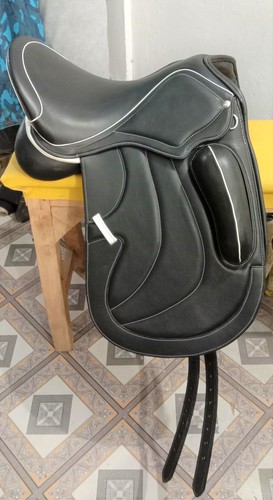 Leather dressage mono flap - dressage,