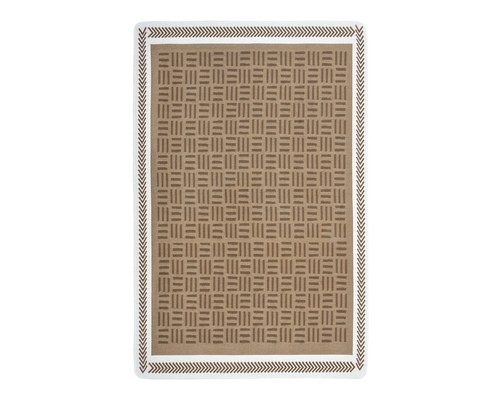 Brown white recycled cotton - white,