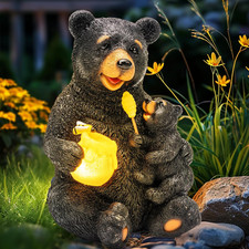 Solar Bear Garden Statue with