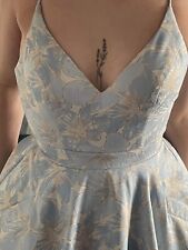 Floral Blue Sherri Hill prom