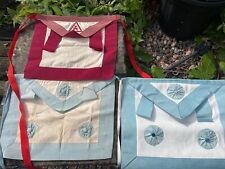 Masonic Royal Arch FREEMASON regalia Apron Red Blue Genuine Official Buffalo