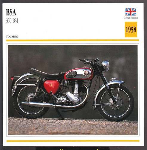 1958 bsa 350cc b31 - 350cc, b-31