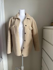Primark cream teddy coat