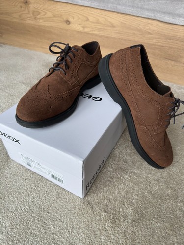 Geox mens brown suede - , respira