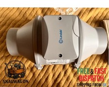 Lindab MFPT 100mm inline mixed flow fan c/w run on timer CRACKED CASE