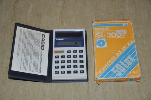 Vintage casio 300 solar - sl-300,