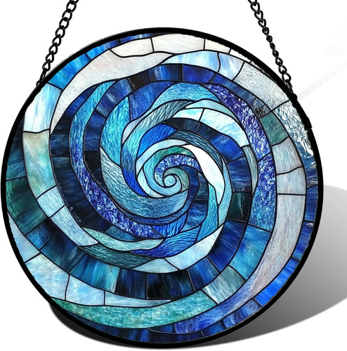 Stained glass window hanging - glass,